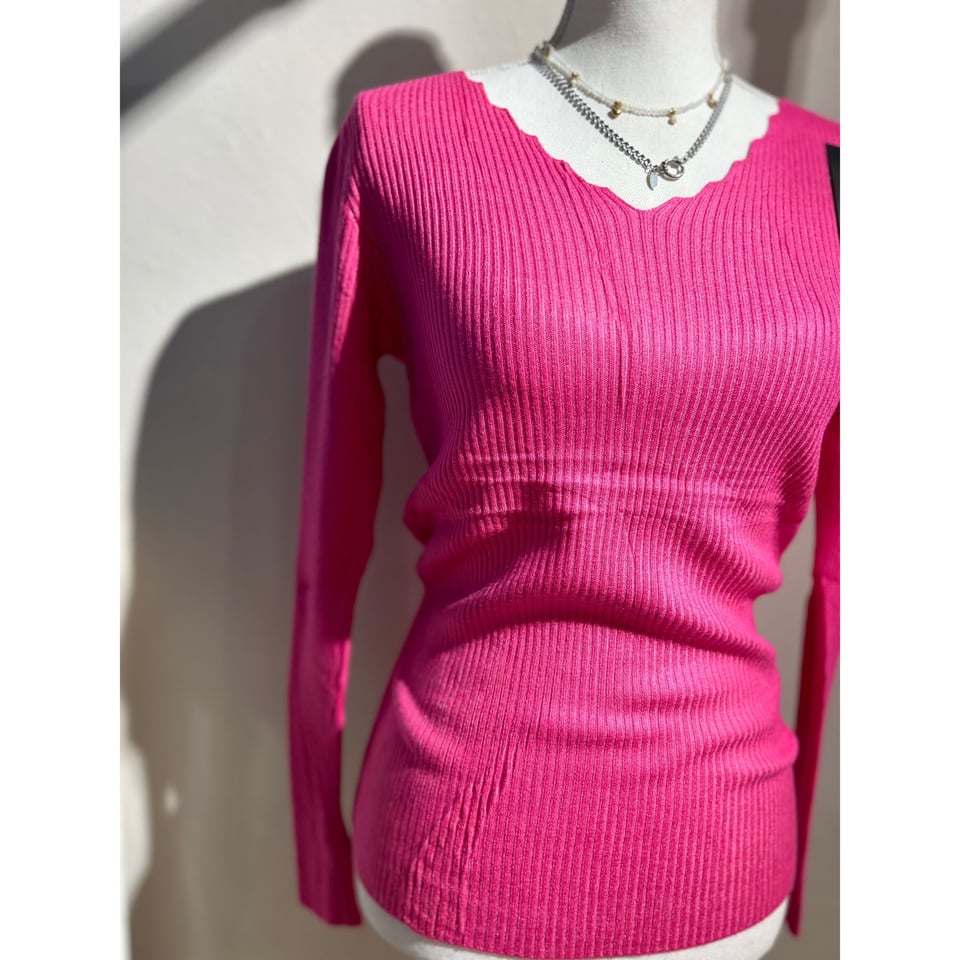 Swan cotton basic knit - Roze - onesize