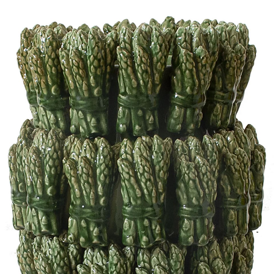 Vaas Asperges Groen Keramiek 28x36cm