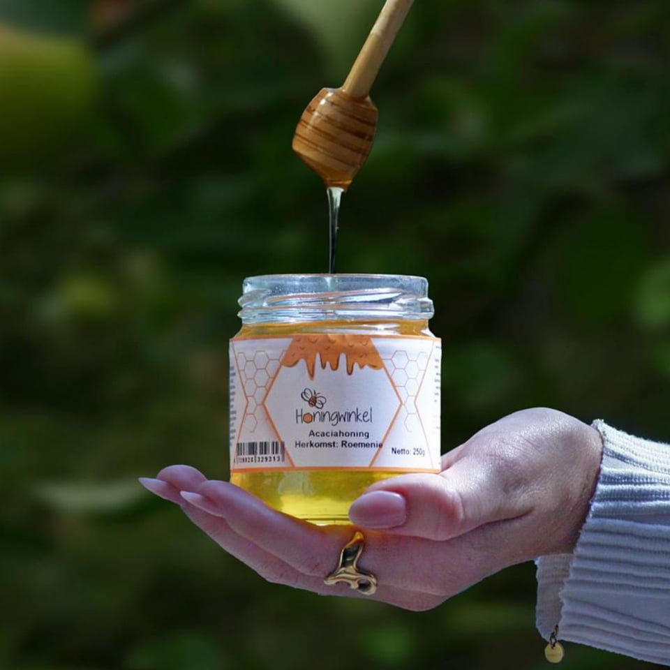 Acaciahoning 250g Roemenië Honingwinkel (vloeibaar) - 250g