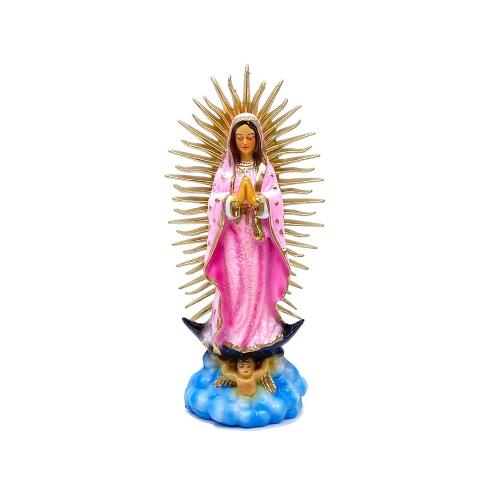 Beeldje Maria De Guadalupe Mexico 15cm in 4 Kleuren