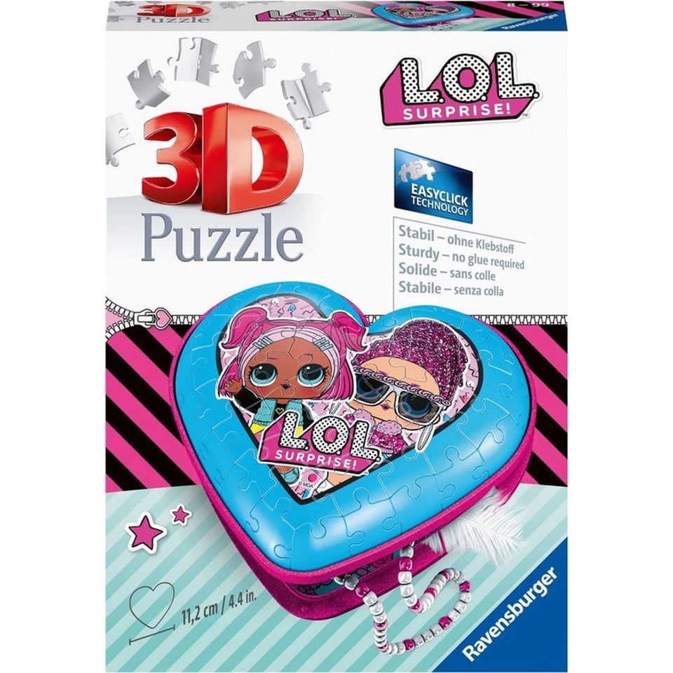 Puzzel 3d Hartendoosje Lol