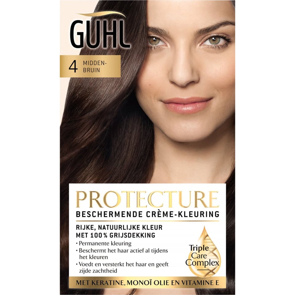 Guhl Natural Colors - No. 4 Middenbruin - Crème-Kleuring - Haarverf
