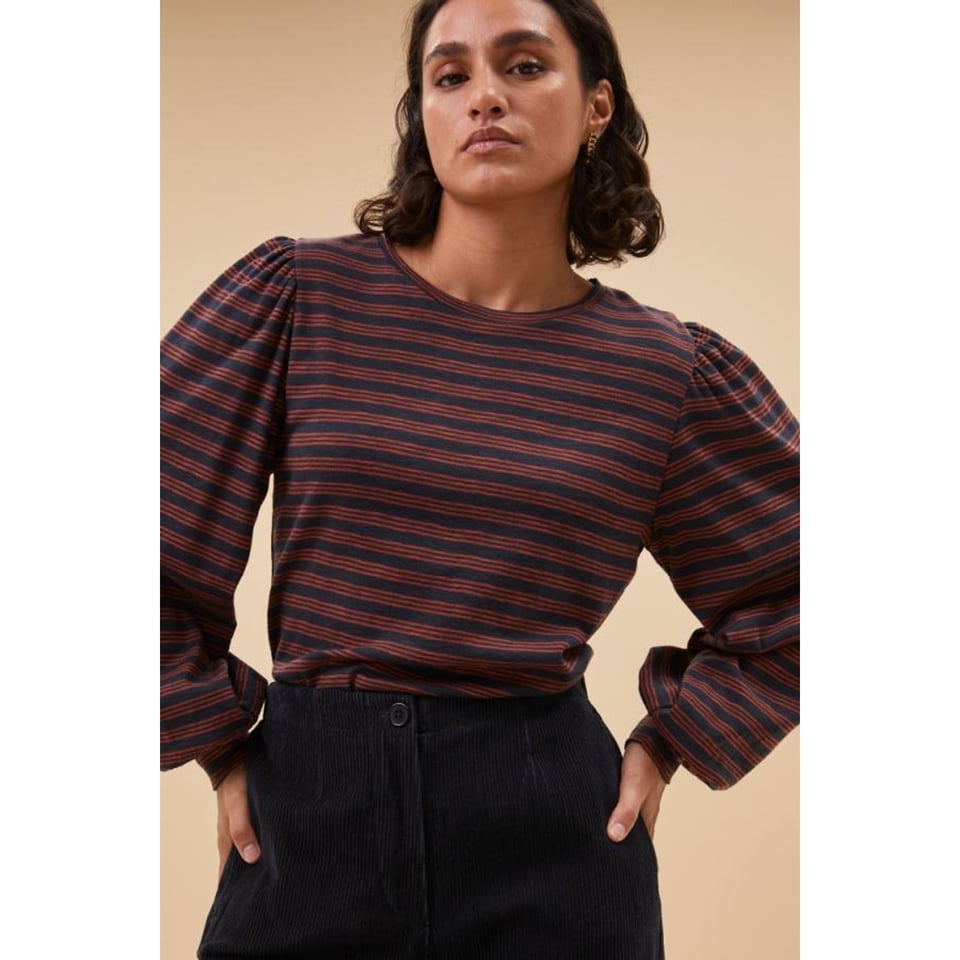 By-Bar Made Irrigular Stripe Top Midnight