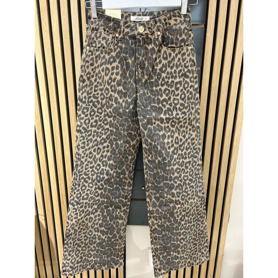 Leopard Jeans - Stretch Wide leg xx