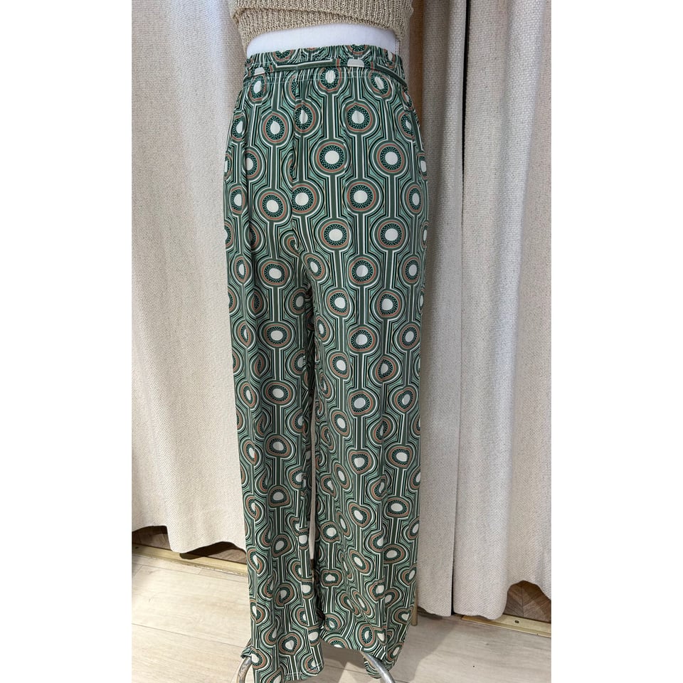 Graphic summer pants  Green