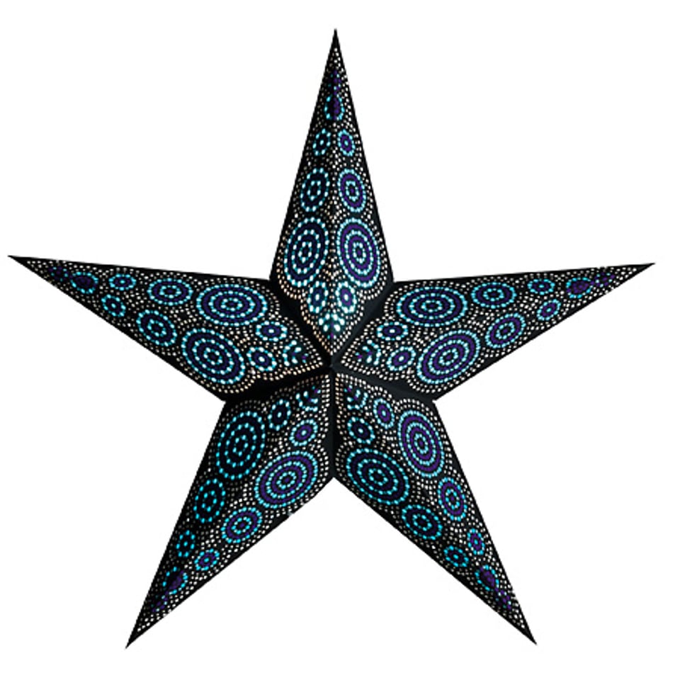 Van Verre Kerstster Lamp Marrakesh Turquoise