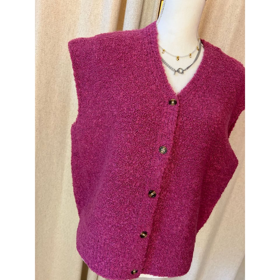 Azurro Italian Gilet - Magenta roze - onesize