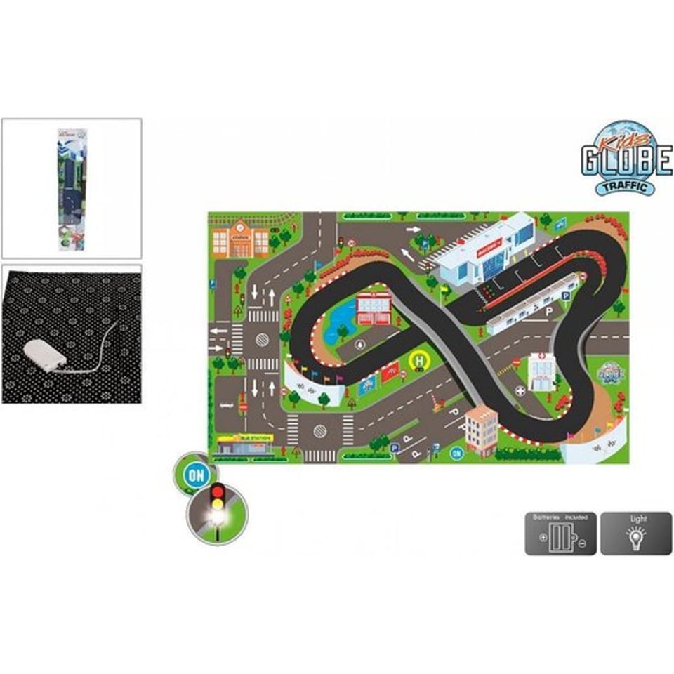 Speelkleed Race Circuit Met Led 72x120cm