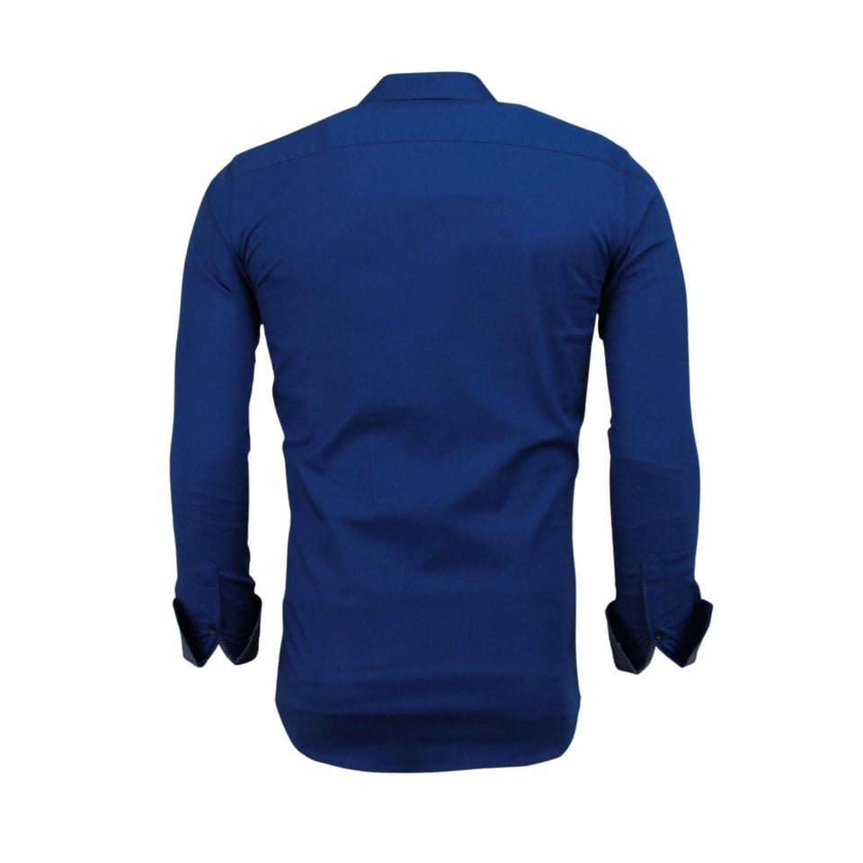 Getailleerde Overhemden Mannen - Blanco Blouse - 3041 - Blauw