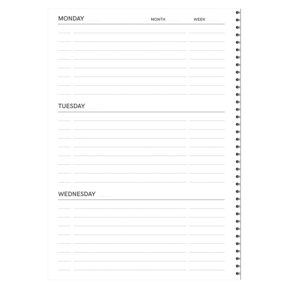 MOYU Uitwisbaar Steenpapier The Week Planner Dennis Storm A5