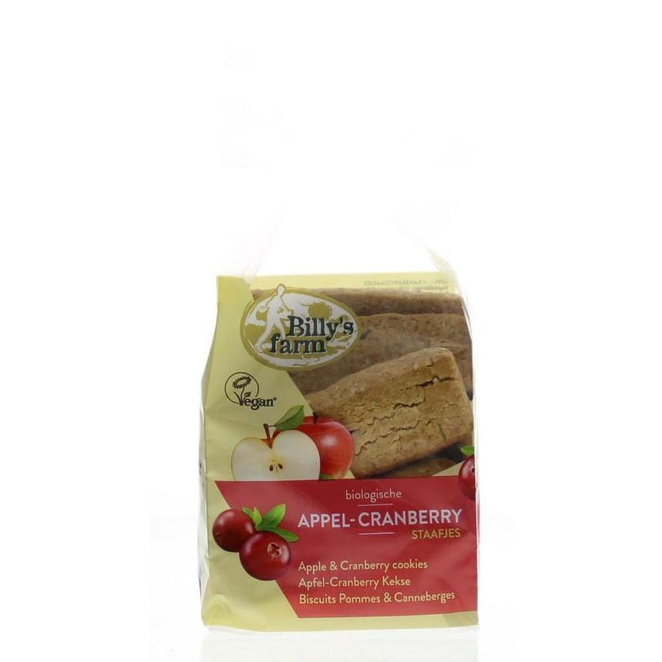 Appel Cranberry Staafjes Bio