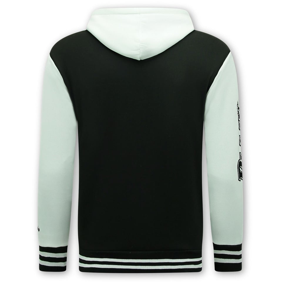 Varsity Vest Met Capuchon - 905 - Zwart