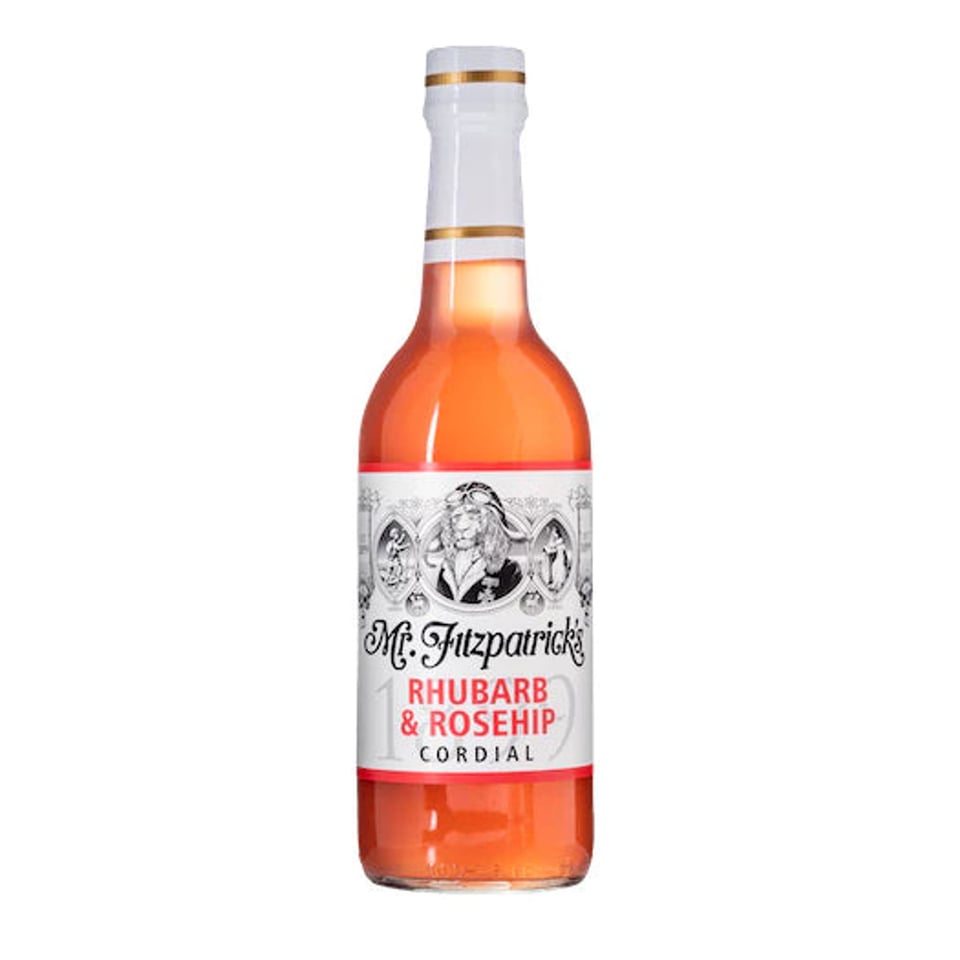 Mr Fitz Rhubarb & Rosehip Cordial (500ml)