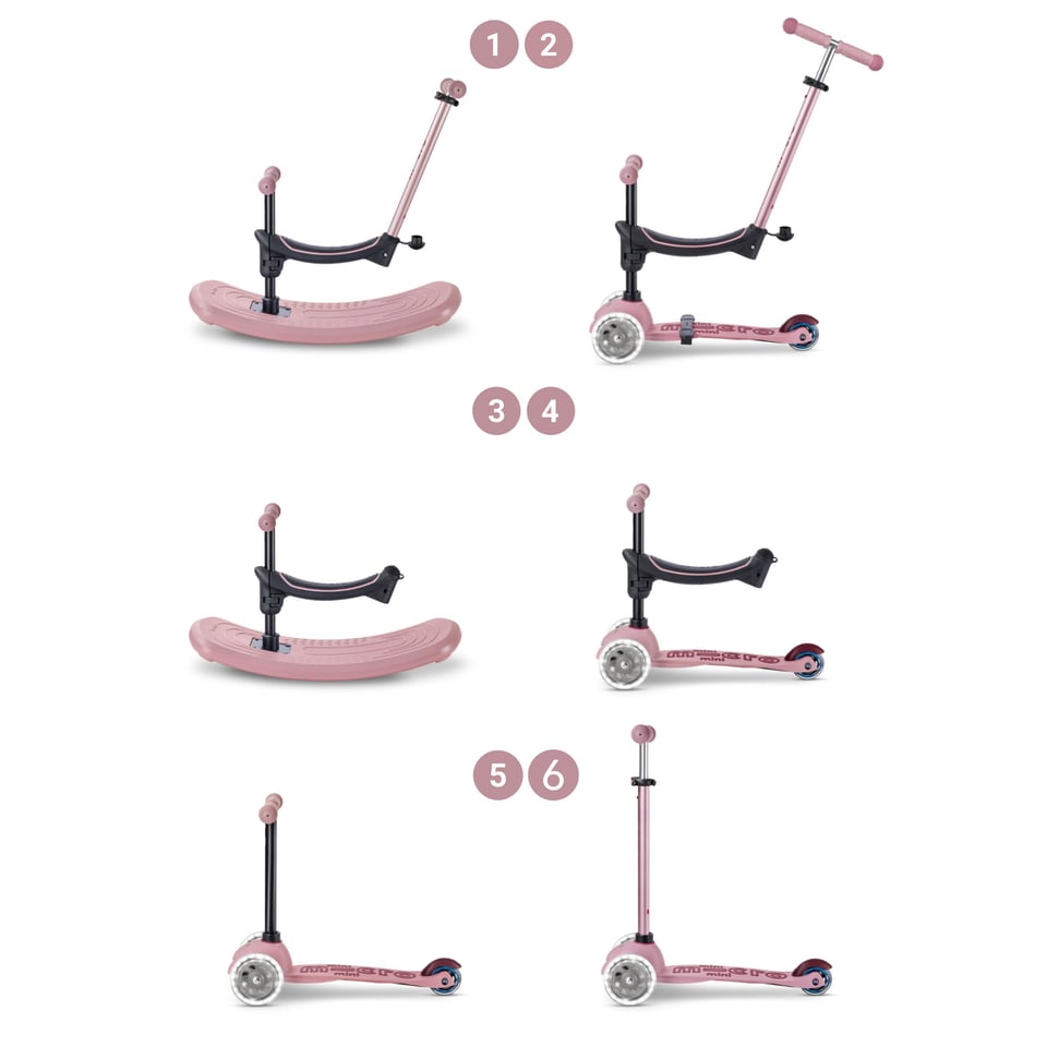 Mini Micro 6in1 Rock & Go LED Roze