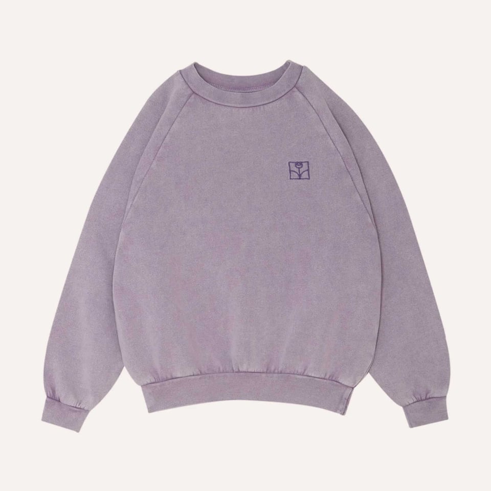 The Campamento Purple Washed Oversized Kids Sweatshirt