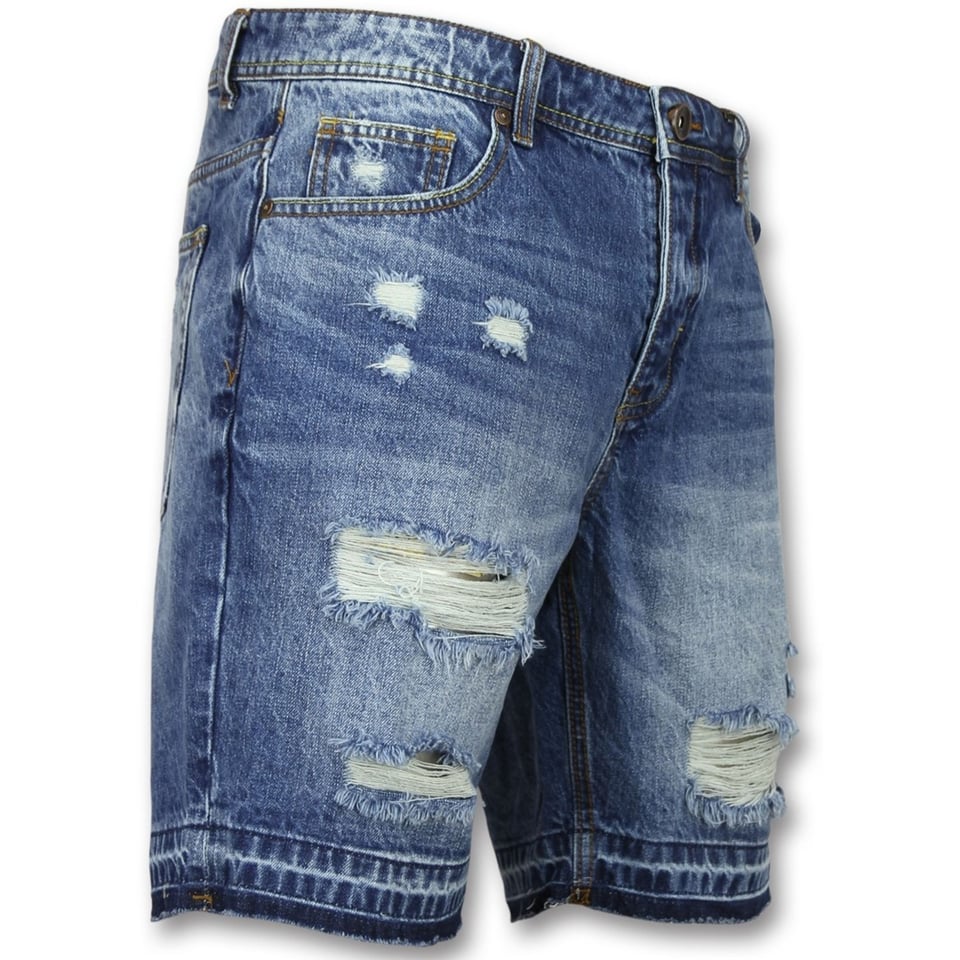 Korte Spijkerbroek Mannen - Shorts Heren Sale - J965 - Blauw