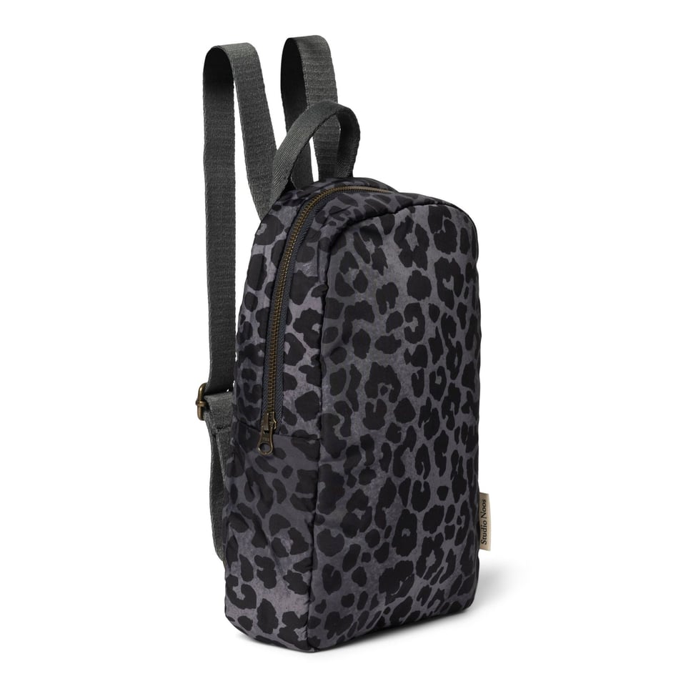 Antra Leopard Puffy Mini Backpack