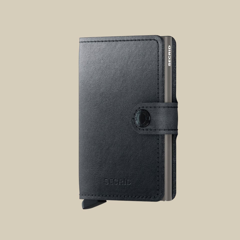 Mini Wallet vegan leer met cardprotector - Secrid