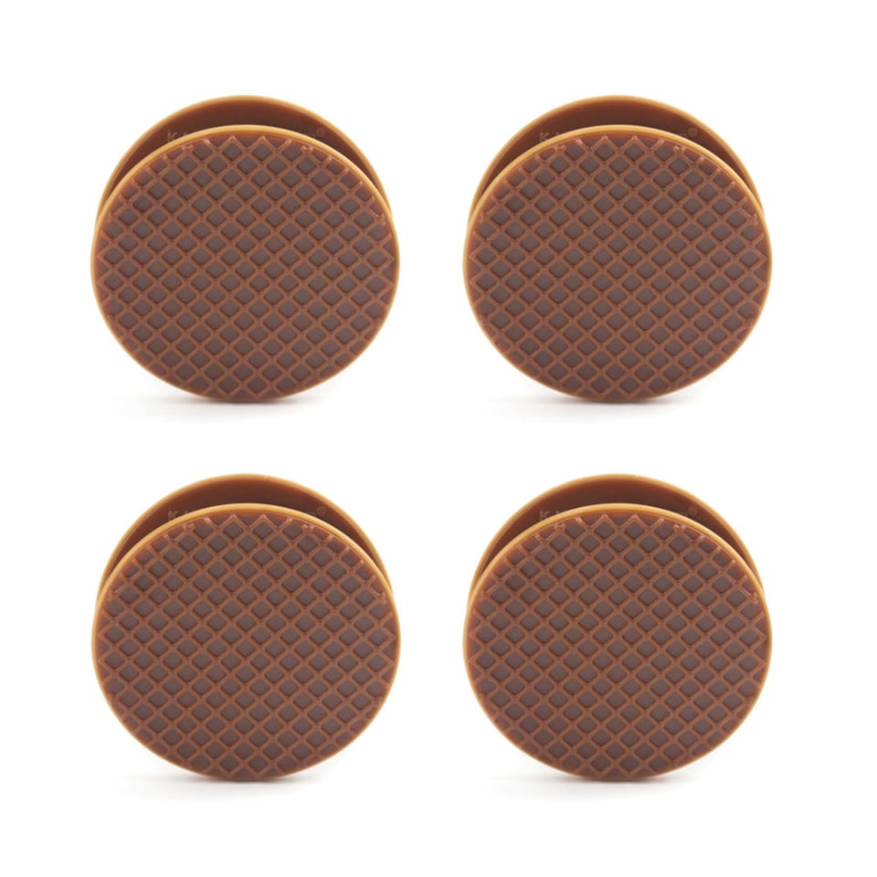 KIKKERLAND Zak Clips Set Van 4 Stroopwafeltjes