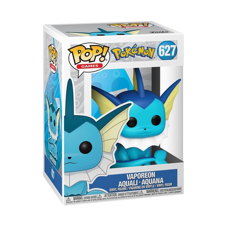 Pop! Games Pokémon 627 Vaporeon Aquali Aquana