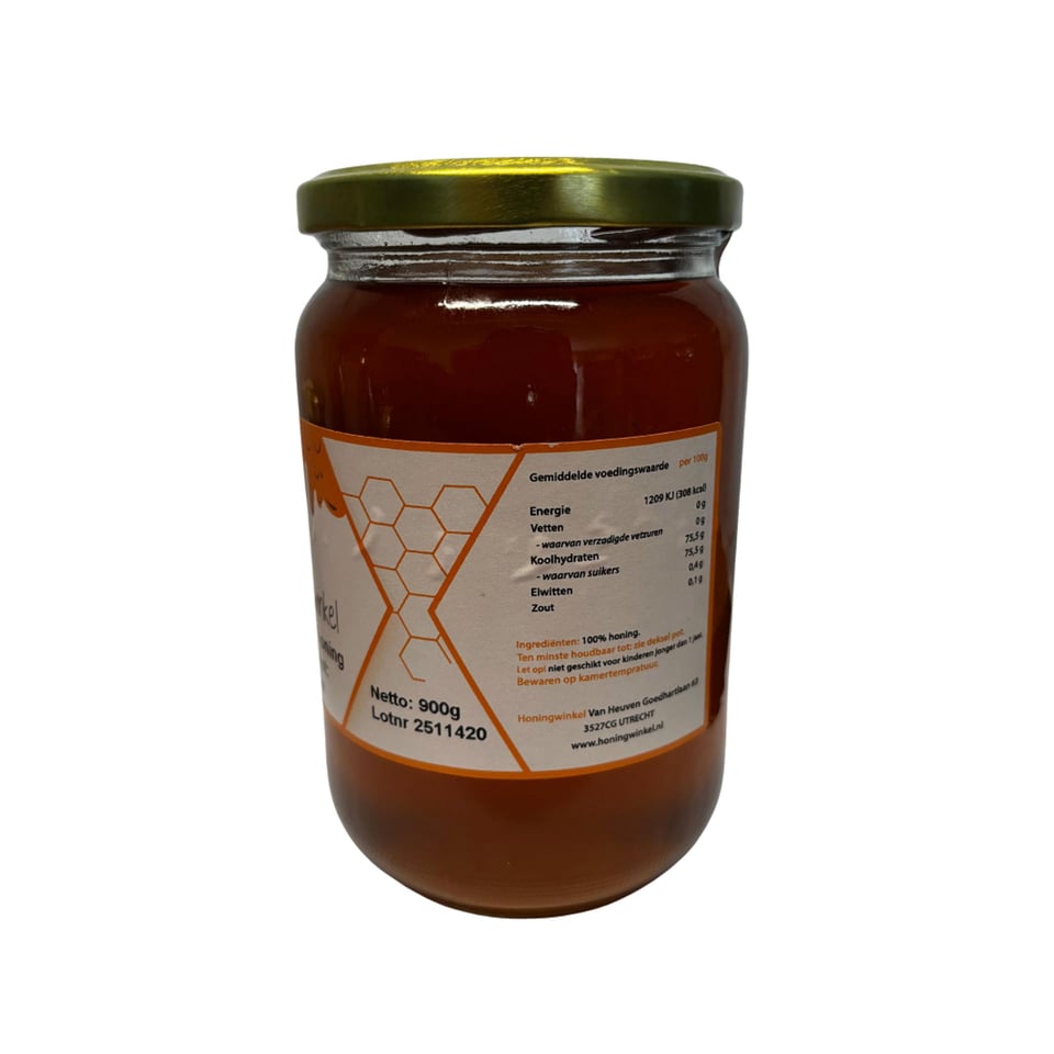 Roze tijmhoning 900g Spanje Honingwinkel (vloeibaar)