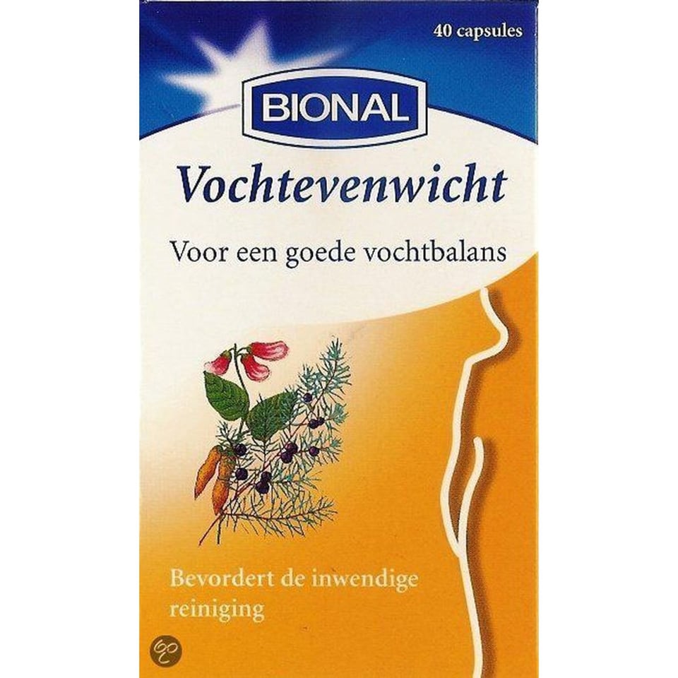 Bional Vochtevenwicht - Bij Dikke Voeten of Vocht in Benen - 40 Capsules
