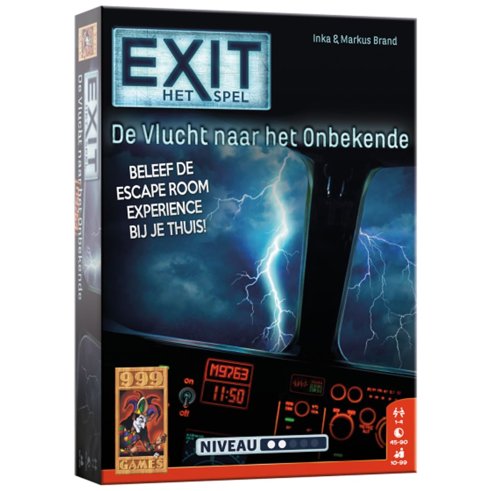 999 Games Exit Game De Vlucht Naar Het Onbekende 10+