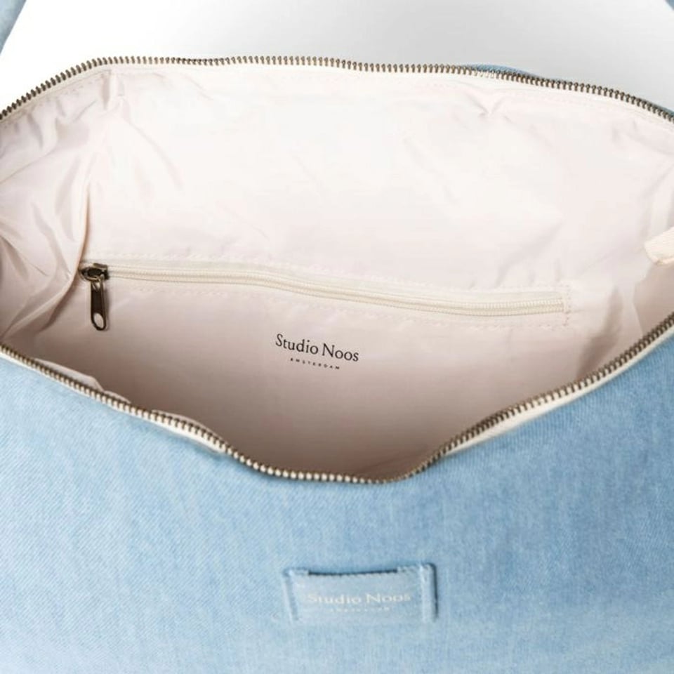Studio Noos Denim Solid Cross Body Bag Light Blue