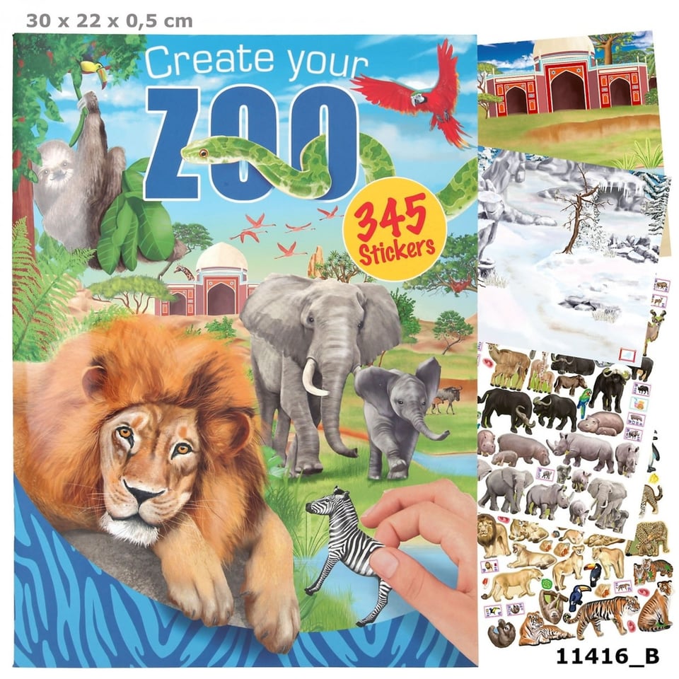 Depesche Stickerboek Create Your Dino Zoo 345 Stickers 3+