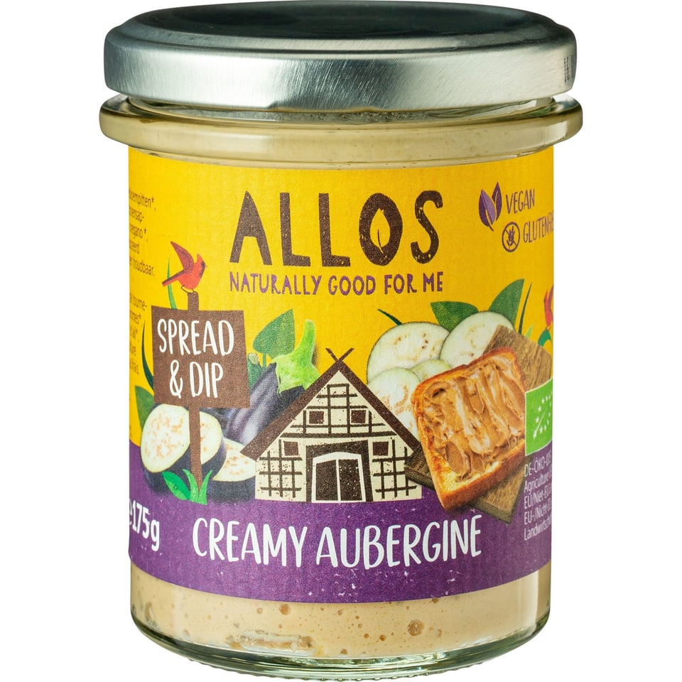 Allos Creamy Auberginespread Ekoplaza