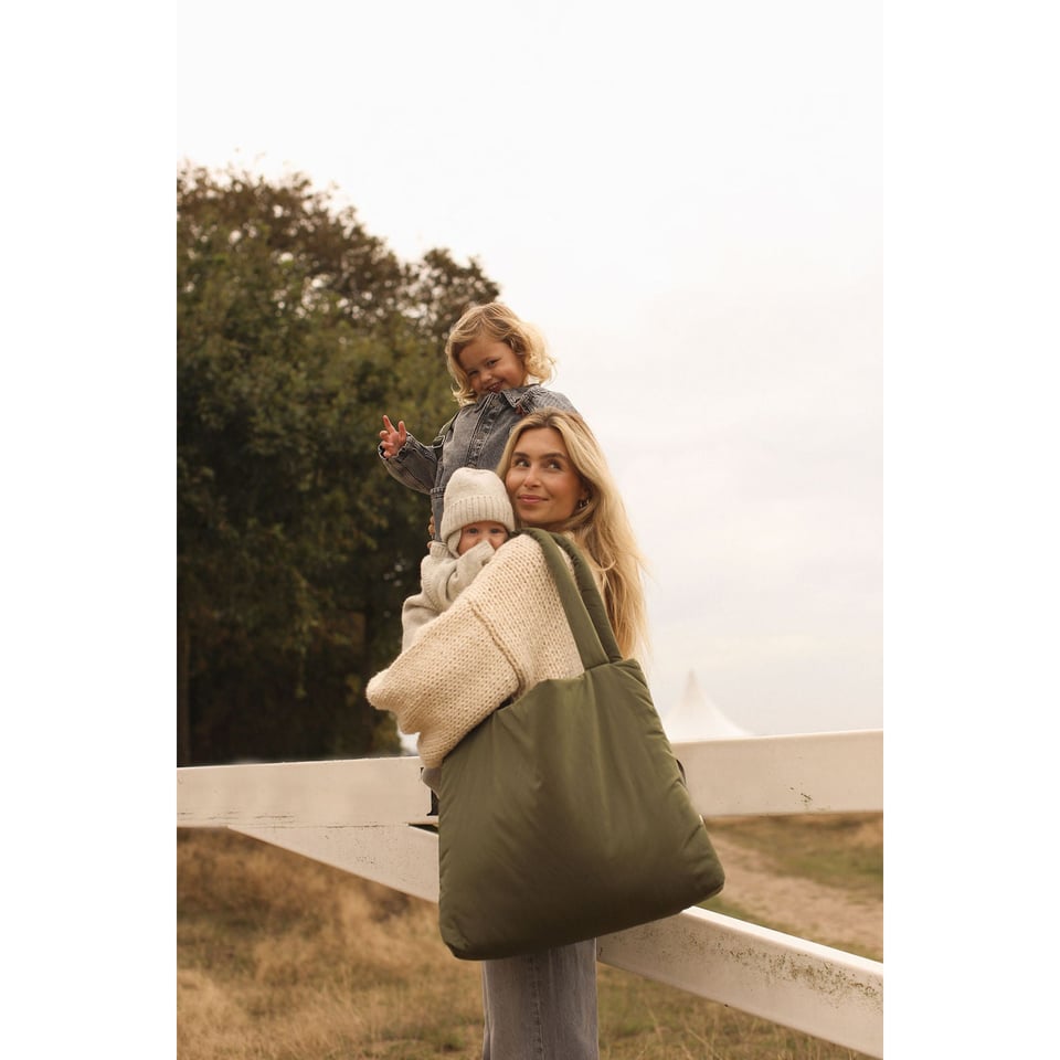 Green Puffy Mom Bag