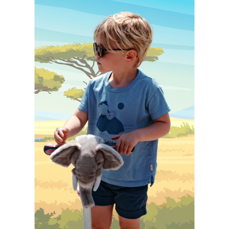 Wild & Soft Scooter Head Olifant