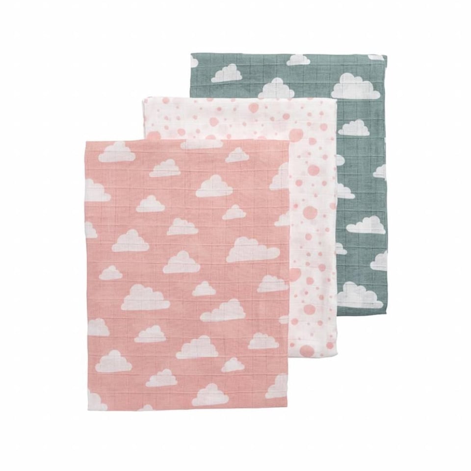 Meyco Swaddle Hydrofiel 3 Pack Clouds