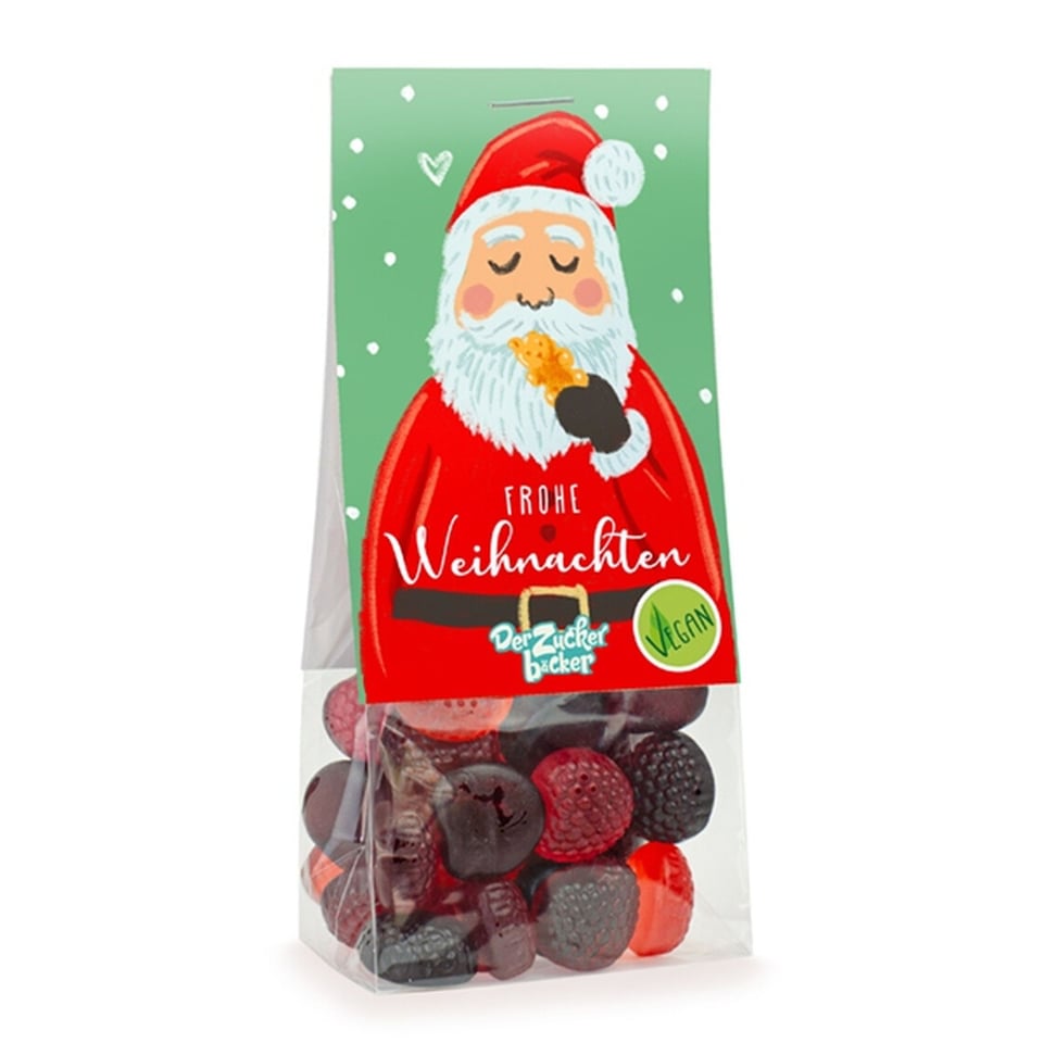 Der Zucker Backer Snackzak Met Fruitgom (Frohe Weihnachten) 55g