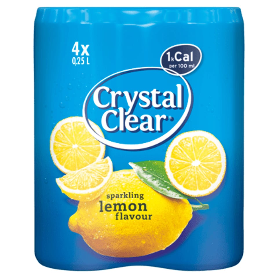 Crystal Clear Sparkling Lemon 4pack