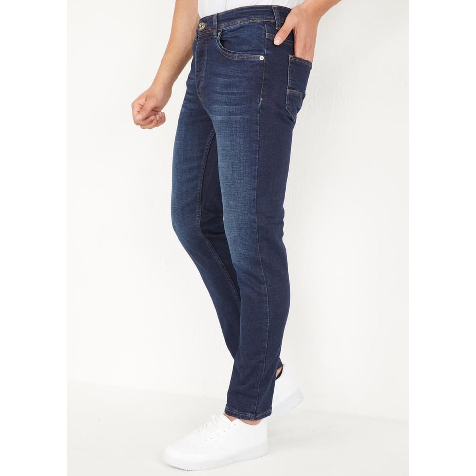 Regular Fit Jeans Heren Donkerblauw - DP06 - Blauw