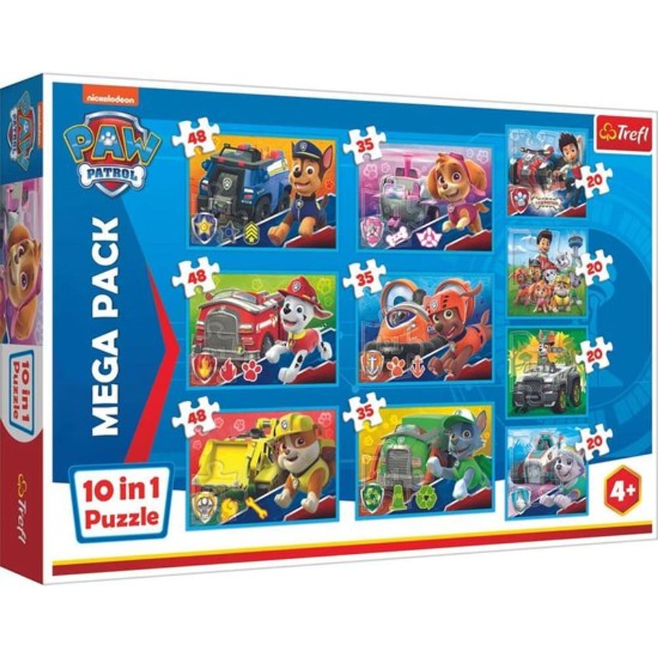 Puzzel 10 in 1 Paw Patrol