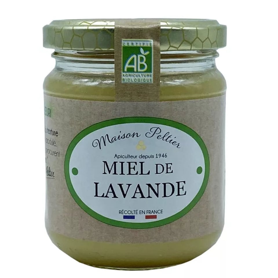 Biologische Franse lavendelhoning / Miel de lavande de France BIO 250g