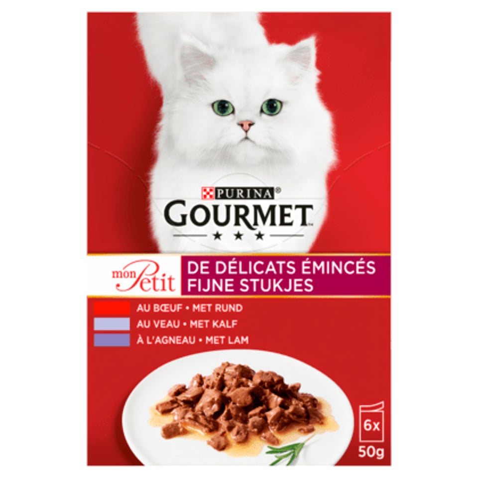 Gourmet Mon Petit Intense Kattenvoer Vlees