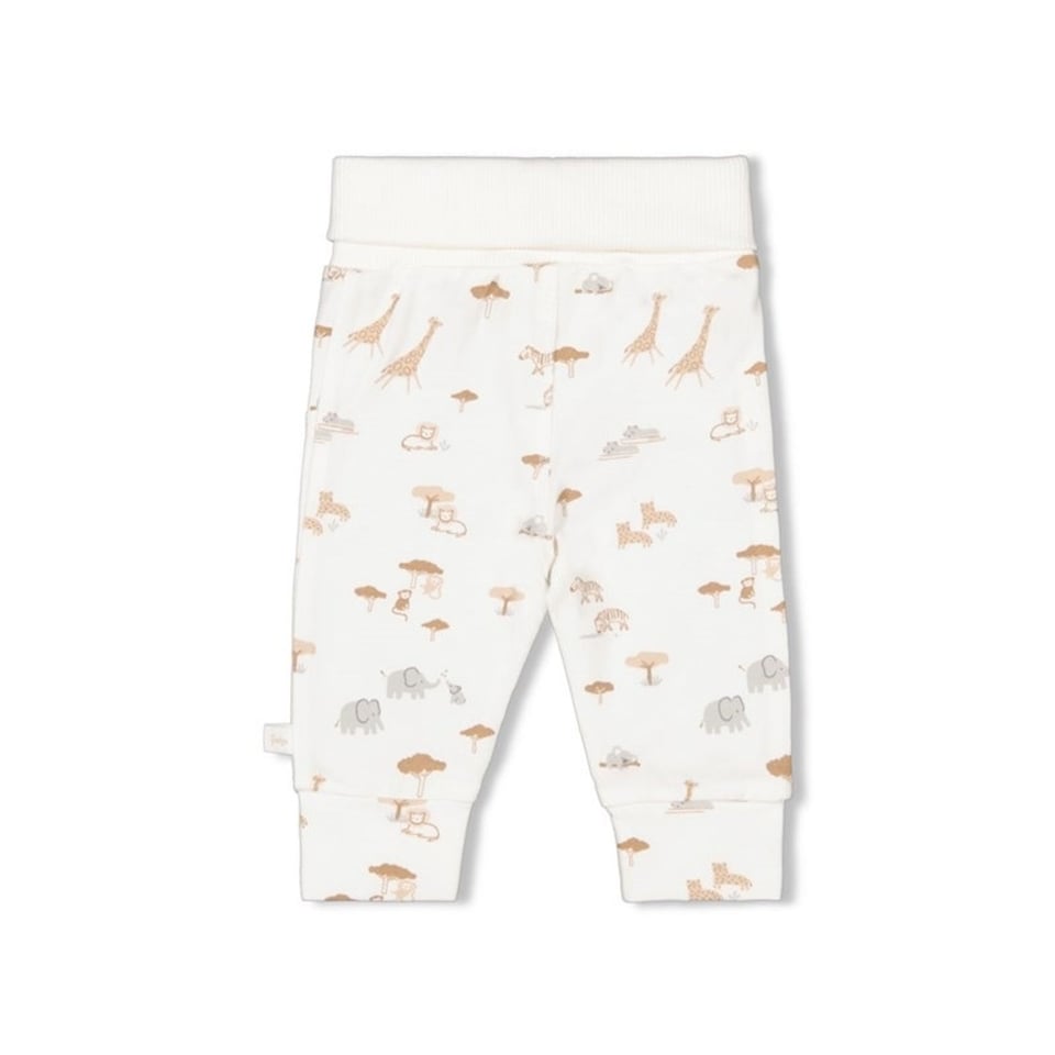 Broek AOP Welcome Wild One Offwhite