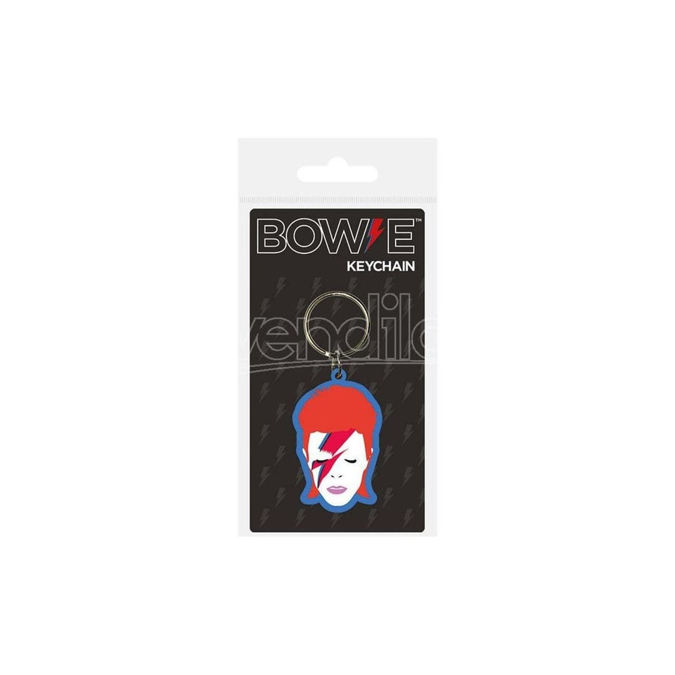 David Bowie - Aladdin Sane Rubberen Sleutelhanger