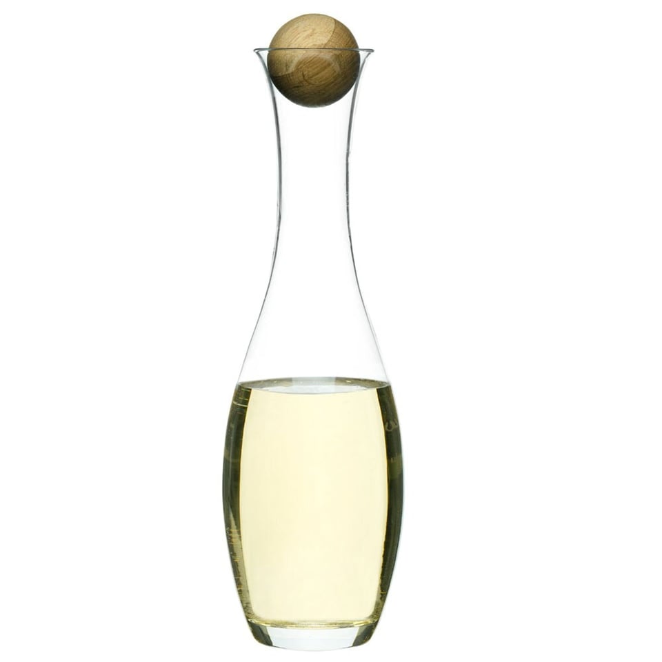 Wine or Water Carafe with Oak Stopper