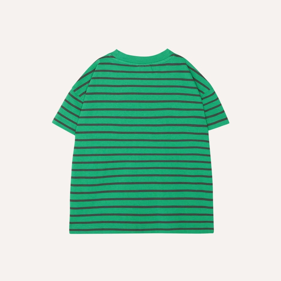 The Campamento Green Striped Kids Tshirt