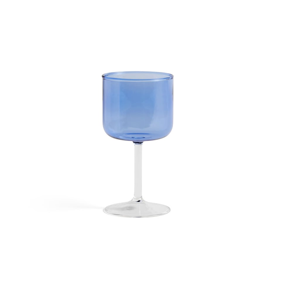 Wijnglas Set Van 2 Tint Blauw Helder