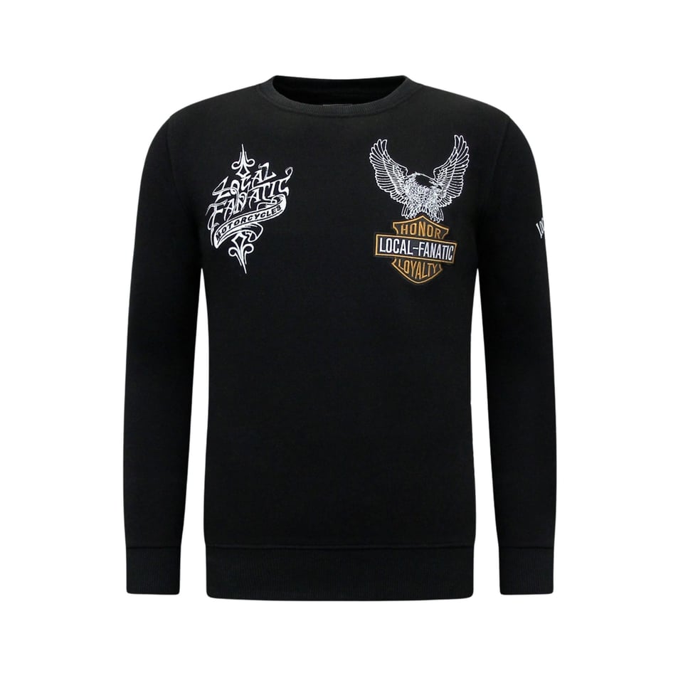 Heren Sweater - MC Honor & Loyalty - Zwart