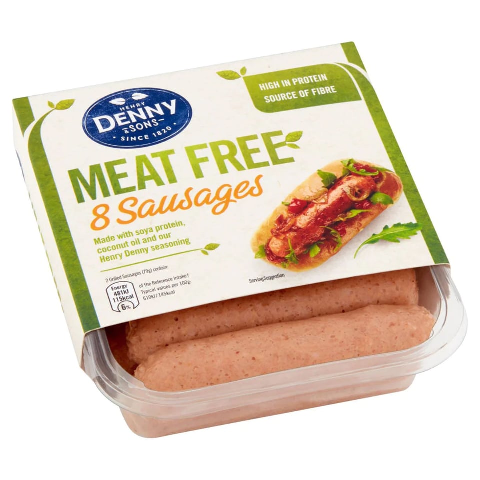 Denny Meat Free Frozen Sausages 336Grm