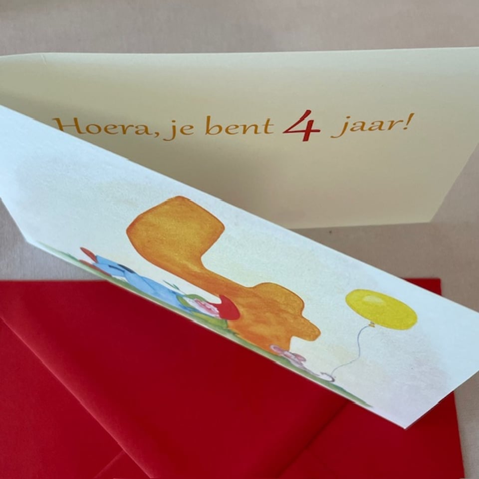 Dubbele Verjaardagskaart Met Kabouter - 4