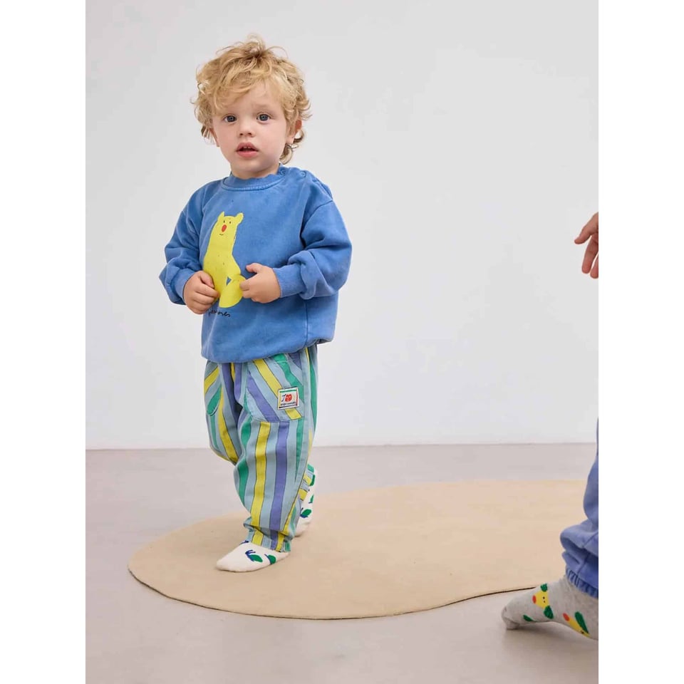 Bobo Choses Multicolor Stripes Denim Pants