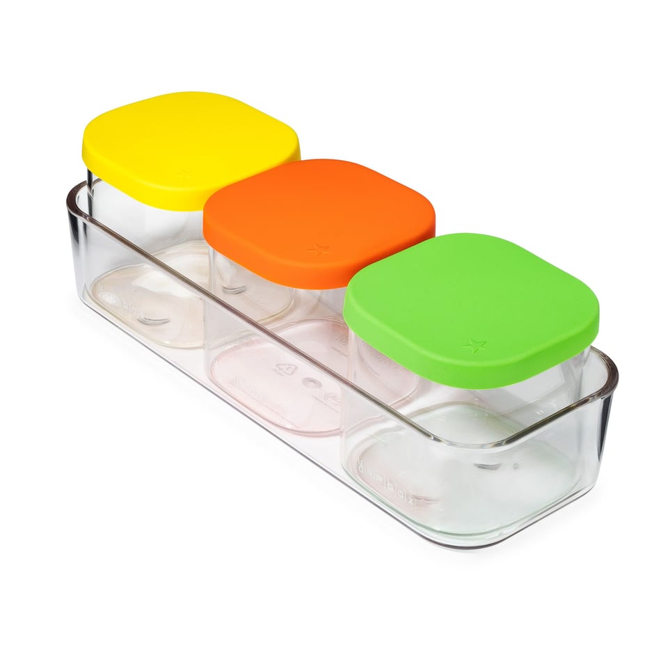 Yumbox Chop Chop 3 Glazen Bewaarbakjes