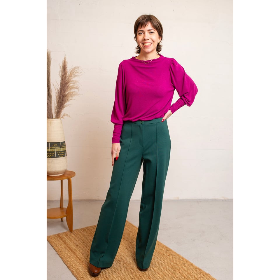 VERY CHERRY Taylor Pants Paloma Forest Green